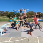 Members of Roundabout Circus Troupe at Canberra Circus Festival