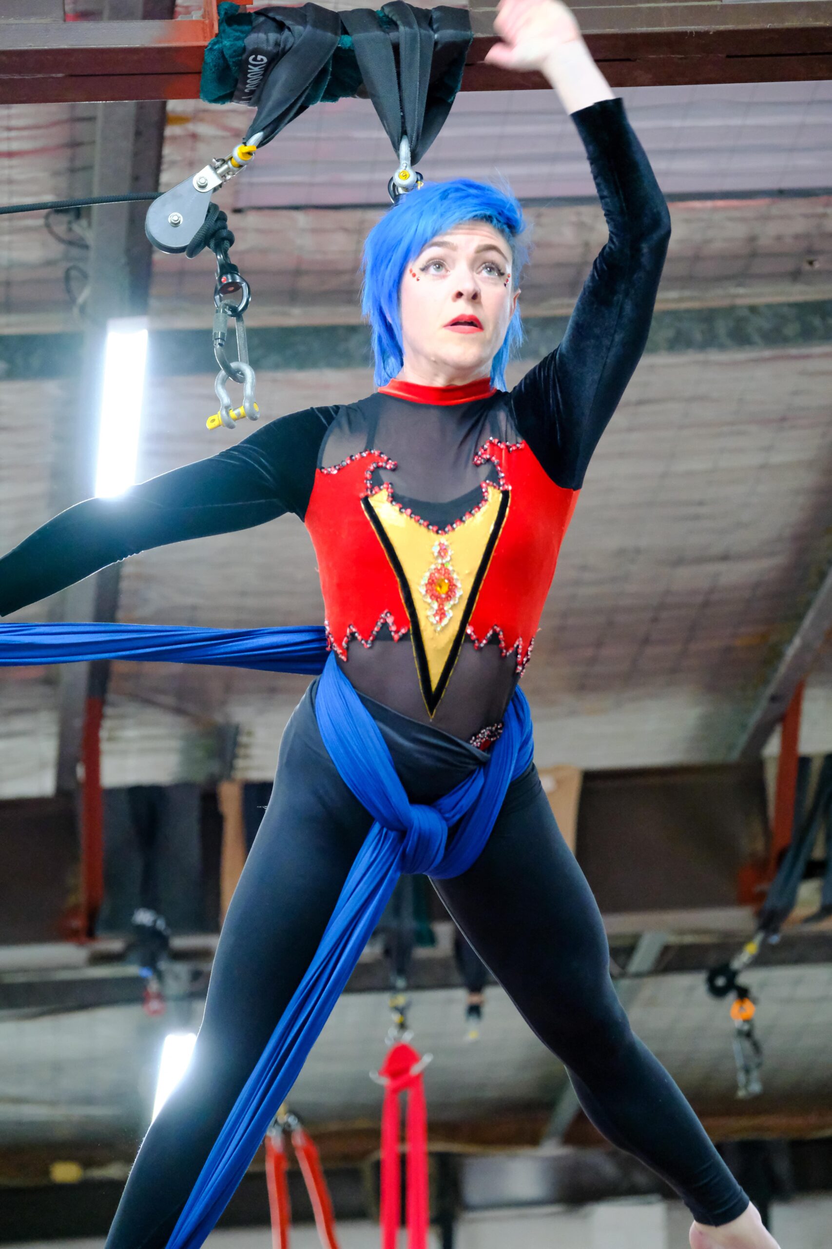 Adults and teens can try aerial classes through active fest with silks lyra or trapeze in a friendly non-competitive environment