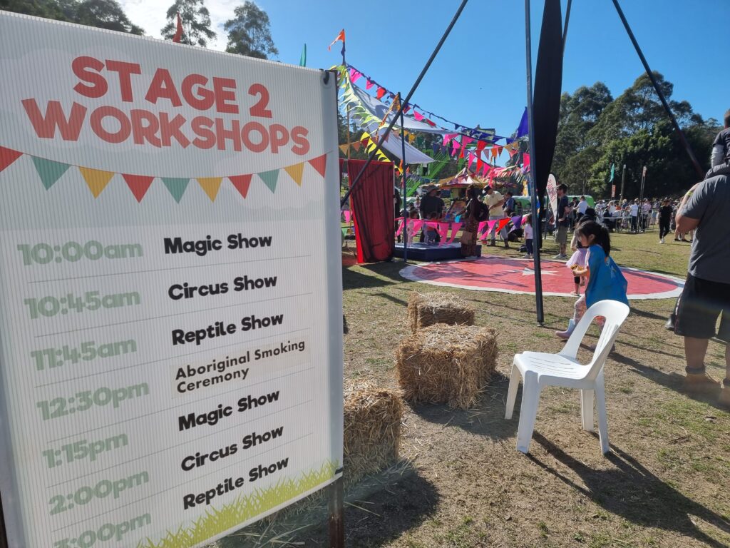 So many Workshops and shows on at The Horses Birthday Kids Festival.